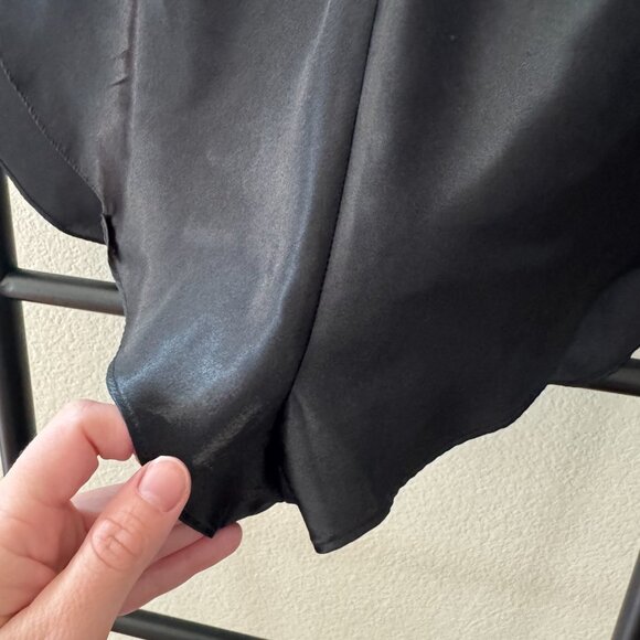 Frederick's of Hollywood Black Satin Tulip Shorties Size Medium - Picture 4 of 6
